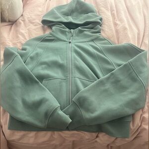 Beautiful light teal (blue/green) scuba full zip lululemon XS/S